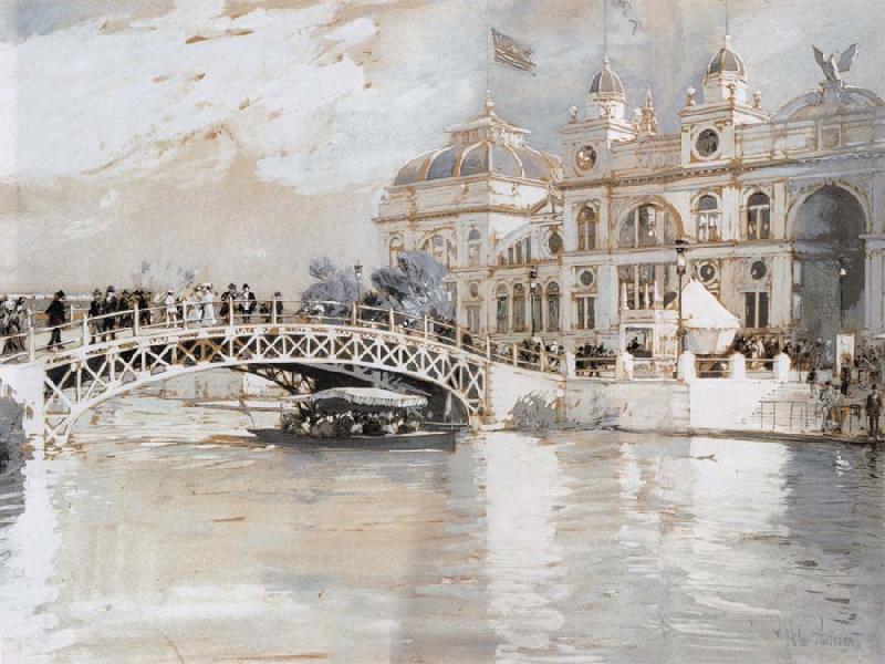 Childe Hassam Columbian Exposition Chicago France oil painting art